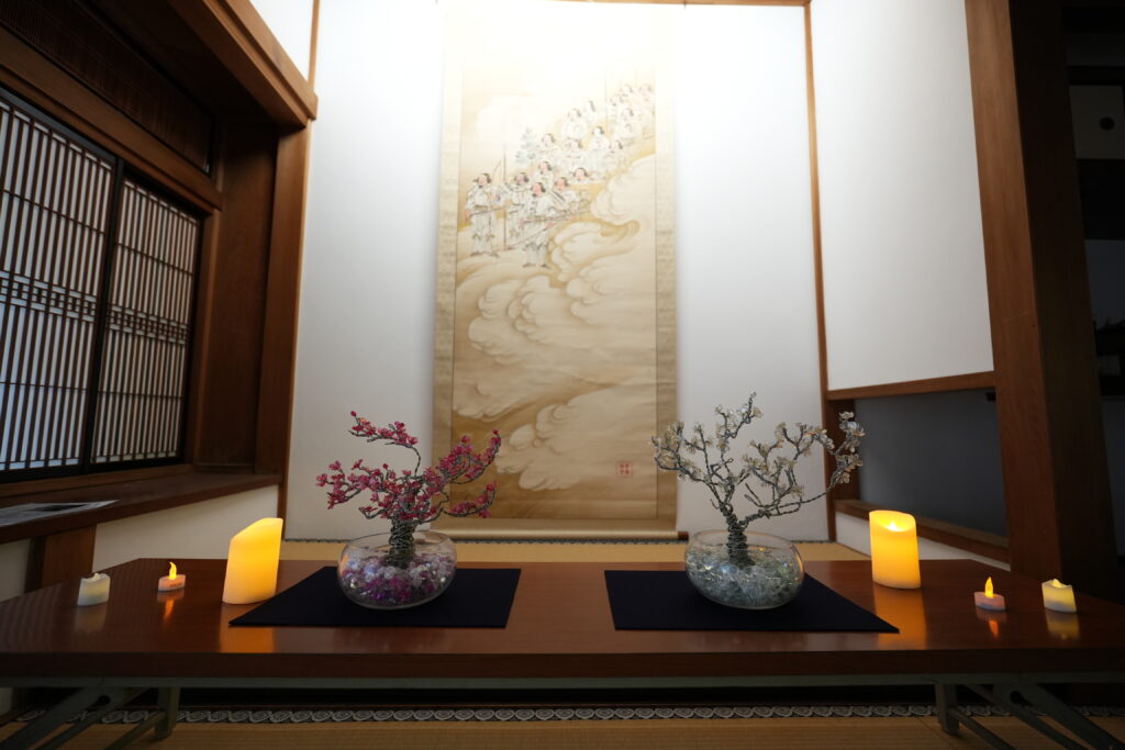 サクラテック株式会社 ワイヤーアート展示