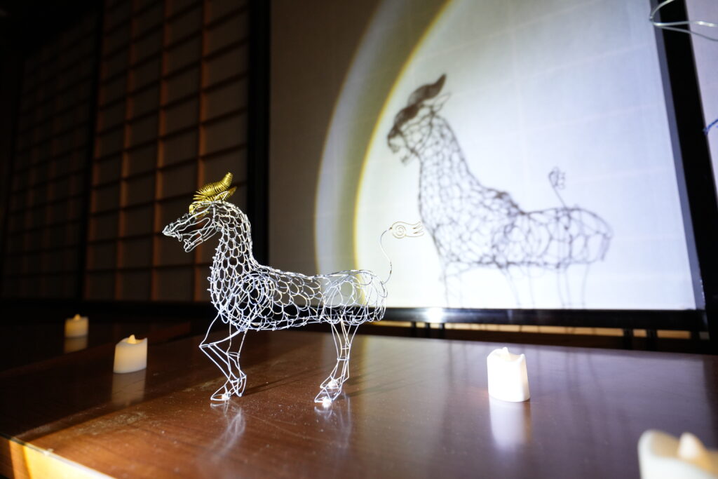サクラテック株式会社 ワイヤーアート展示